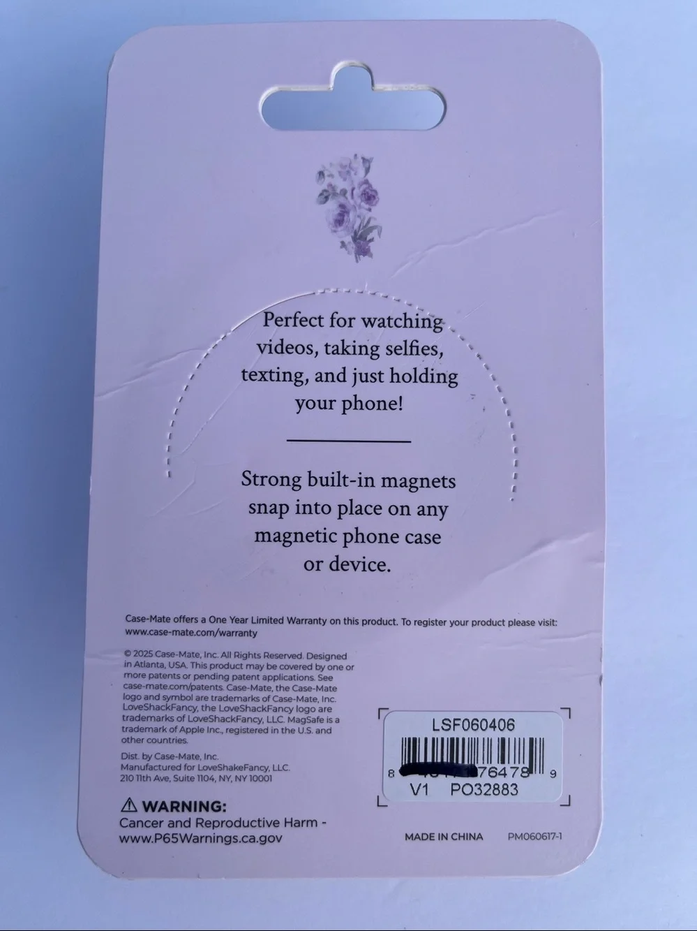 LoveShackFancy x Target - Case-Mate Magnetic Silicone Bow Phone Grip NWT